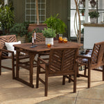 5-Piece Vincent Extendable Outdoor Patio Dining Set Patio Walker Edison  Thumbnail