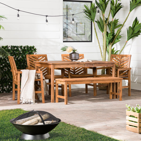 Vincent 6-Piece Outdoor Patio Dining Set – Walker Edison