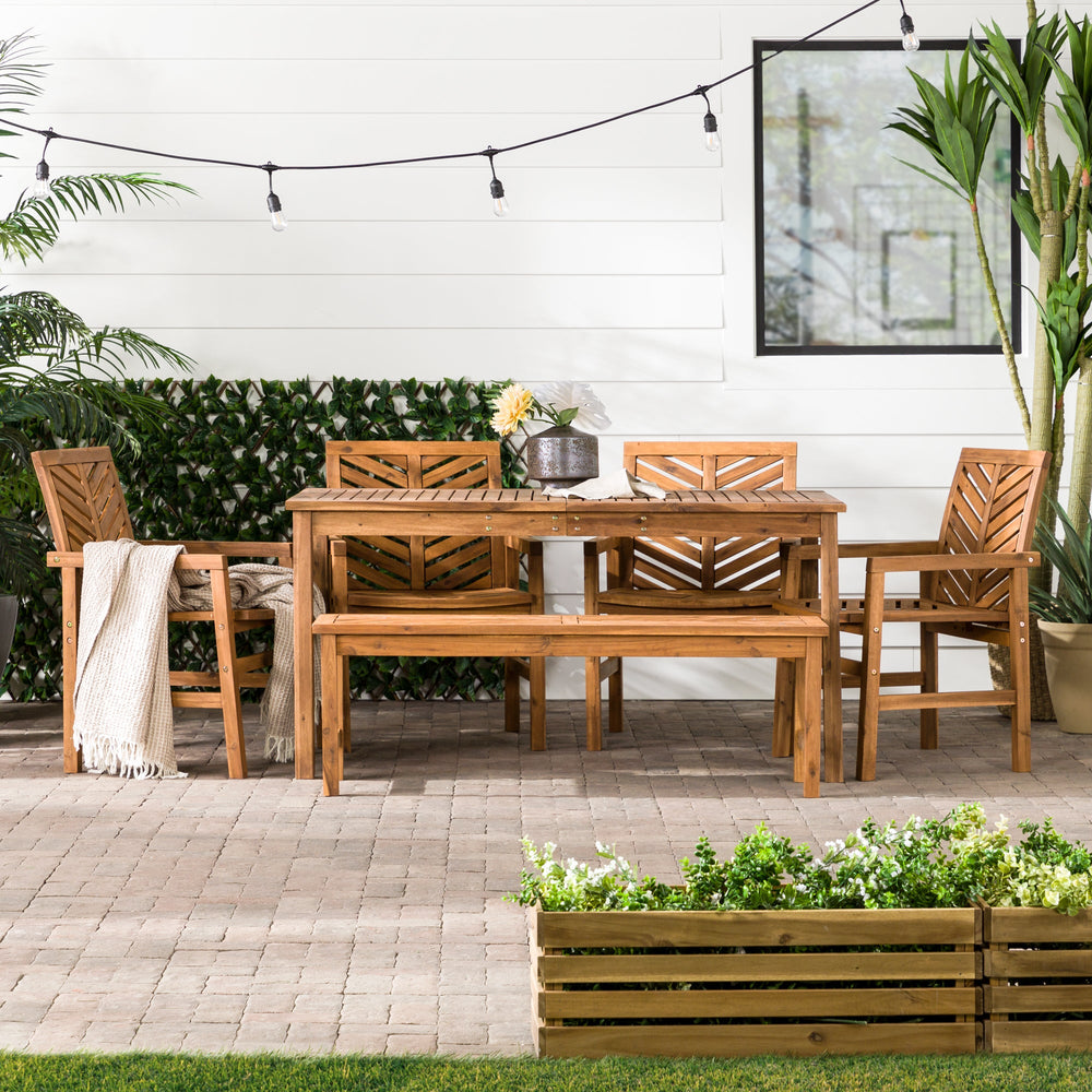 Vincent 6-Piece Outdoor Patio Dining Set – Walker Edison