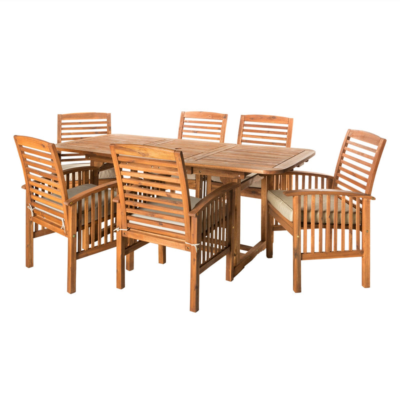 7-Piece Midland Outdoor Patio Dining Set with Cushions Patio Walker Edison 