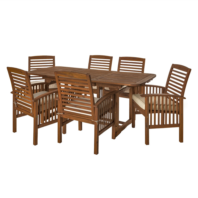 7-Piece Midland Outdoor Patio Dining Set with Cushions Patio Walker Edison 