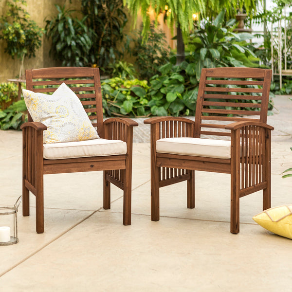 Midland Outdoor Chairs with Cushions | Cushioned Patio Chairs | Outdoor Patio Chairs with Cushions | Walker Edison