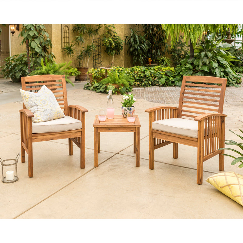 Midland Patio Chairs and Side Table Patio Walker Edison Brown 