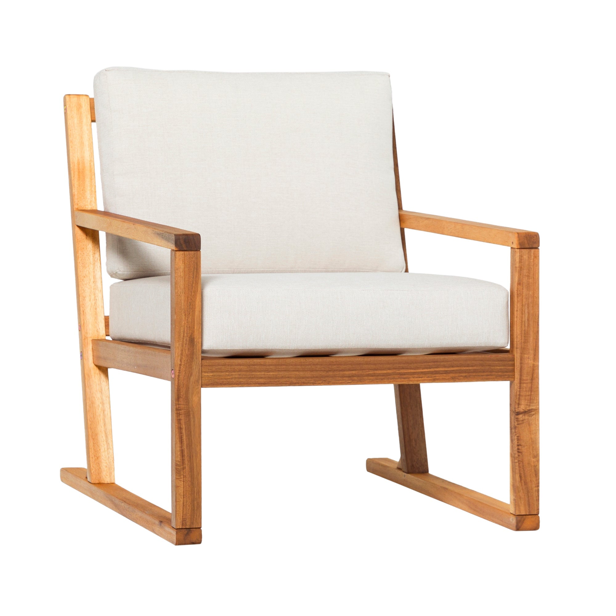 Prenton Modern Solid Wood Outdoor Club Chair – Walker Edison