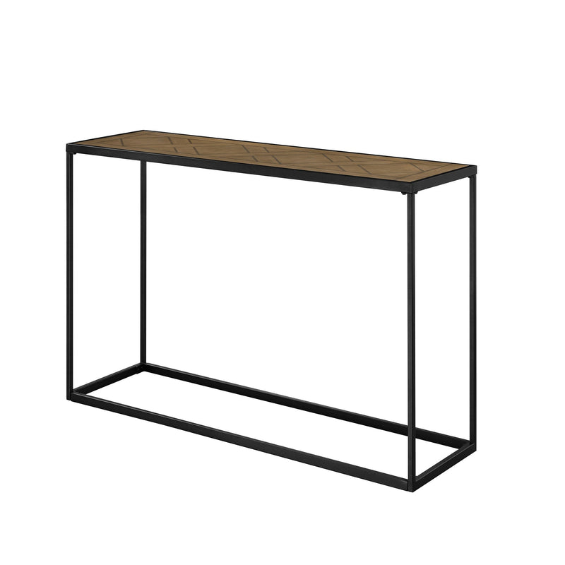 Parquet Modern Metal Box-Frame Entry Table – Walker Edison