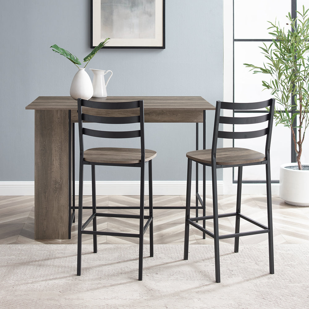 3-Piece Drop Leaf Counter Table Set - Main Image