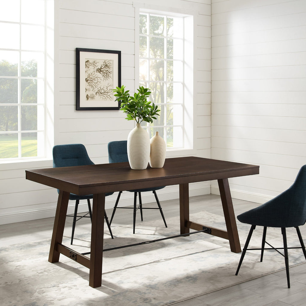 70-Inch Modern Wood Trestle Dining Table | Walker Edison