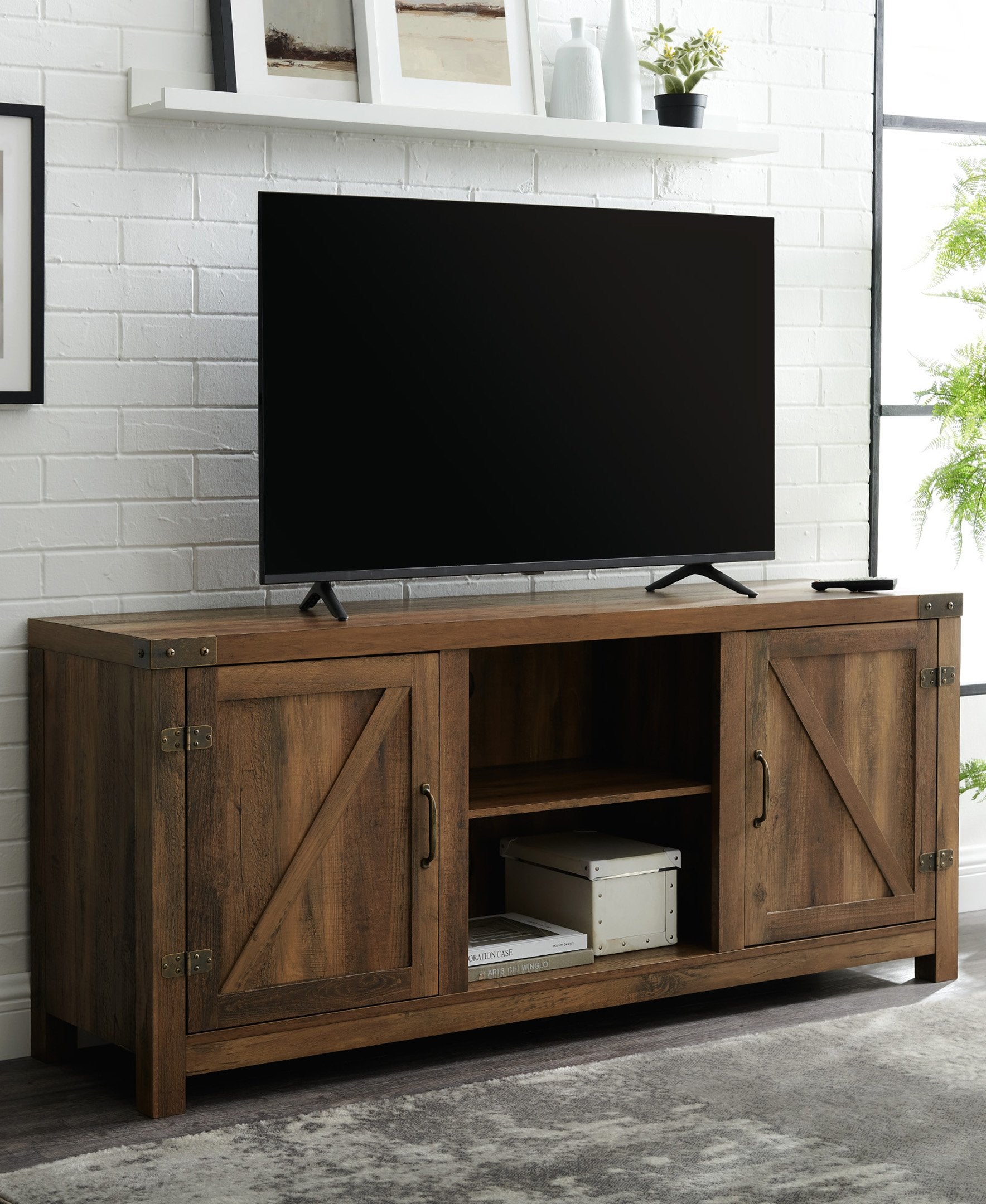 Barn Door TV Stand – Walker Edison