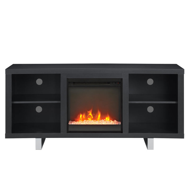 58" Simple Modern Electric Fireplace TV Stand Living Room Walker Edison 