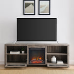 Abilene 70" Rustic Farmhouse Fireplace TV Stand Living Room Walker Edison  Thumbnail