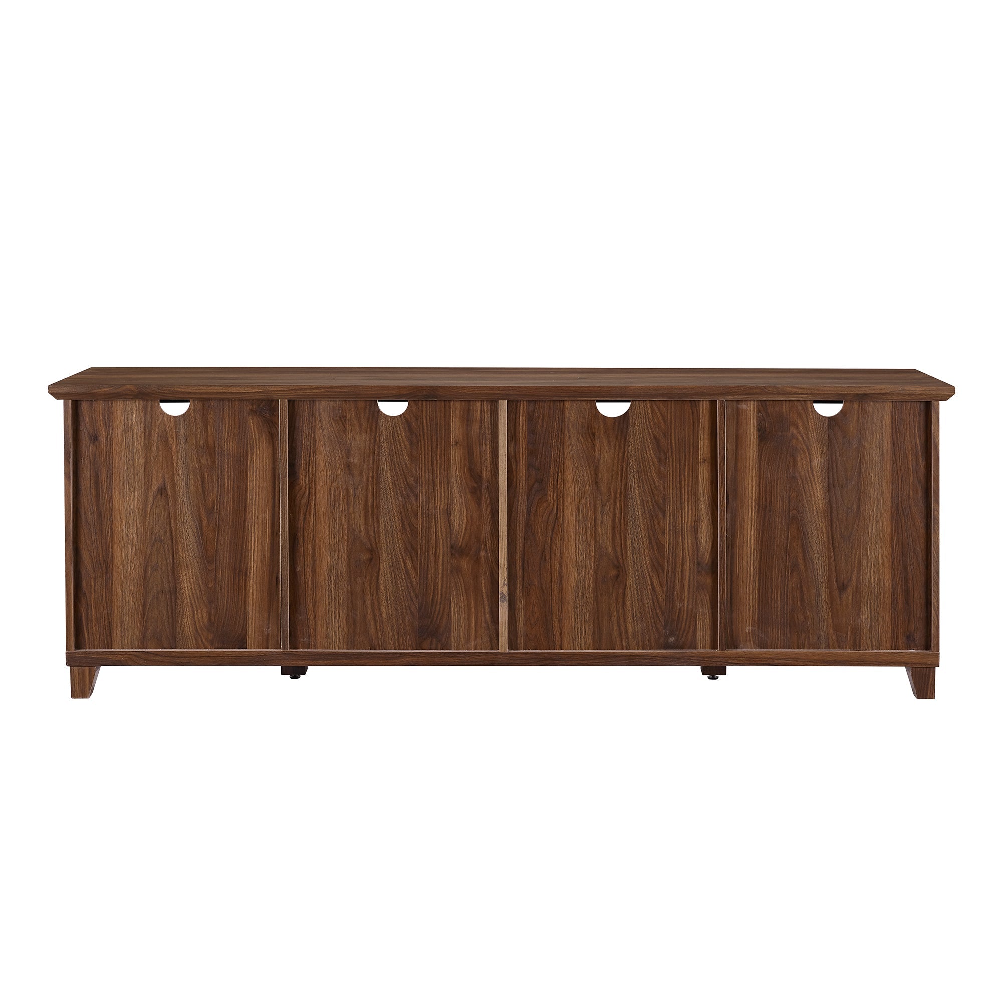 Goodwin 70-Inch TV Console Glass and Wood | Walker Edison