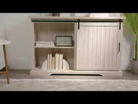 Sliding Grooved Door Buffet Sideboard & TV Stand External Video Thumbnail