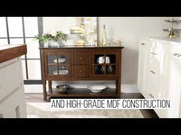 Farmhouse Wood and Glass Buffet External Video Thumbnail